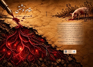 طرح گسترده جلد کتاب مقام نوشتن - اثر قاسم منهی